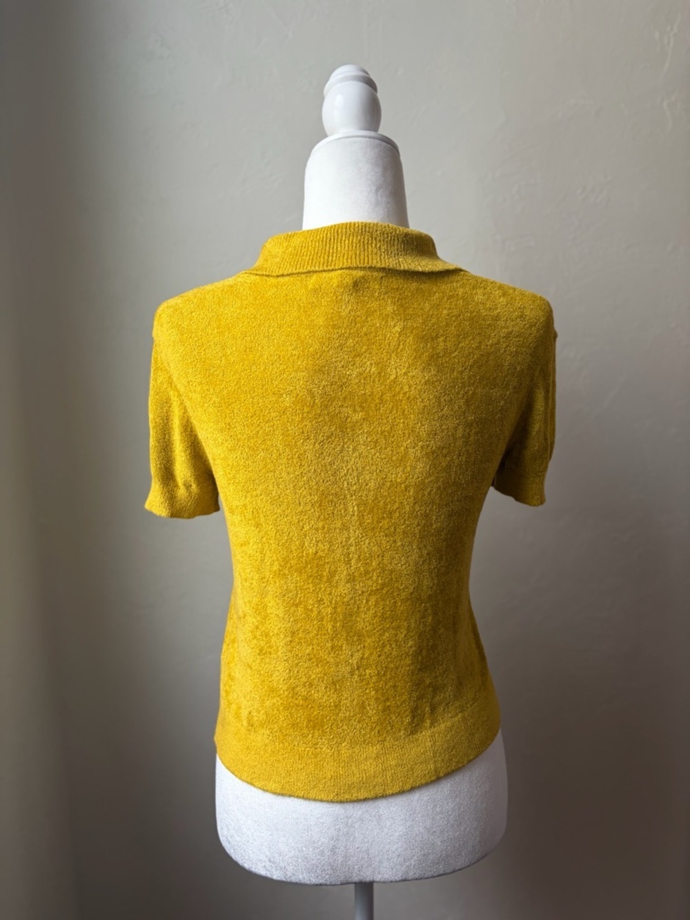 Urban Outfitters Adeline Mustard Yellow Knit Button Front Cardigan Top SP NWT - Picture 6 of 9